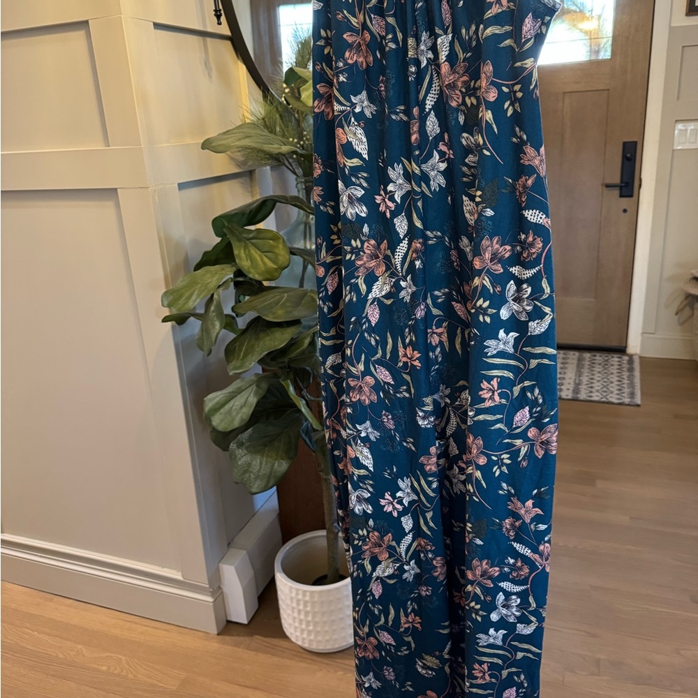 Floral Teal Women's Jumpsuit